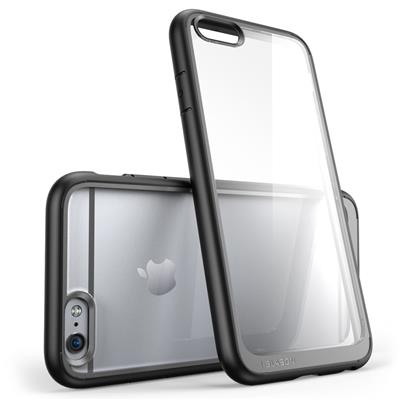 iPhone 6 Case 6s 4.7 Inch Hybrid Bumper Case Cover (Clear/Black)