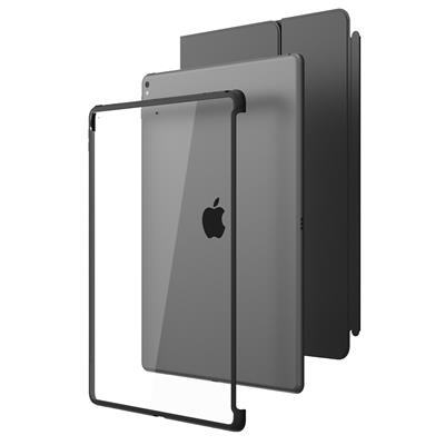 Clear Hybrid Cover Case for Apple iPad Pro 12.9 2017 Release (Clear/Black)